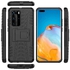 Slim Heavy Duty With Kickstand Dual Layer Drop Protection Shockproof Hard Phone Case For Huawei P40 Pro Black