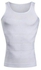 Size XXL Men Body Shaper Slimming Vest, Men's Elastic Sculpting Vest Thermal Compression Base Layer Slim Compression Muscle Tank Shapewear,White