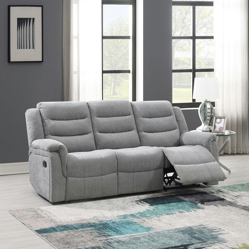 Griffen 3-Seater Fabric Recliner Sofa