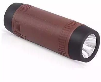 Wireless Bluetooth Speaker and Power Bank - Brown