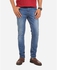 Tie House Washed Out Slim Fit Jeans - Medium Blue