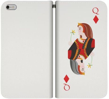 Stylizedd  Apple iPhone 6 Plus Premium Flip case cover - Queen of Diamonds  I6P-F-90