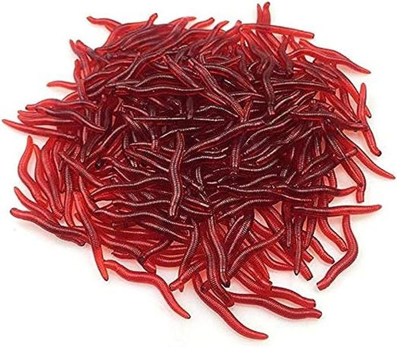 100 Pcs/Lot 3.5cm Red Earthworm Maggot