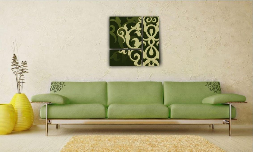 Decoration Frames - Oriental#1 - 3 Pcs - Olive