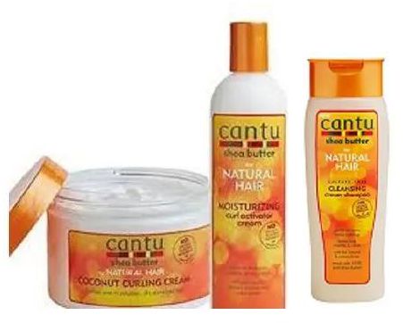 Cantu Coconut Curling Cream+ Curl Activator+ Cleansing Cream Shampoo