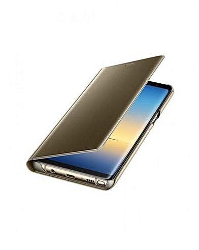 Samsung Clear View Stand Cover For Samsung Note 8 - Gold