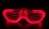 Flash toy Douyin net celebrity cheer toy LED bar Bengdi fluorescent luminous glasses blinds cold light glasses LED colorful bubble luminous bracelet Red as picture