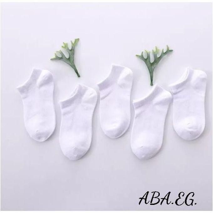 General Set Of (5) Socks - Ankle, White