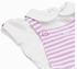 MOON 100% Cotton Collar Top and Dungaree 9-12M Pink - Pink Stripes|Baby Girl Clothes|Toddler Outfit|Newborn|Casual Playwear Clothes
