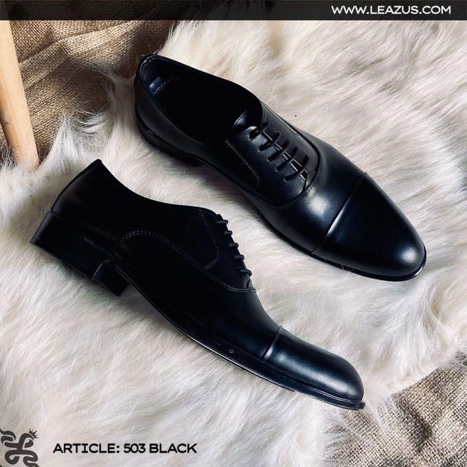 Natural Leather Classic Shoes - Black