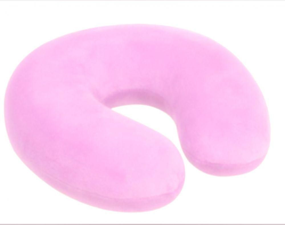 memory foam neck travel pillow(pink)