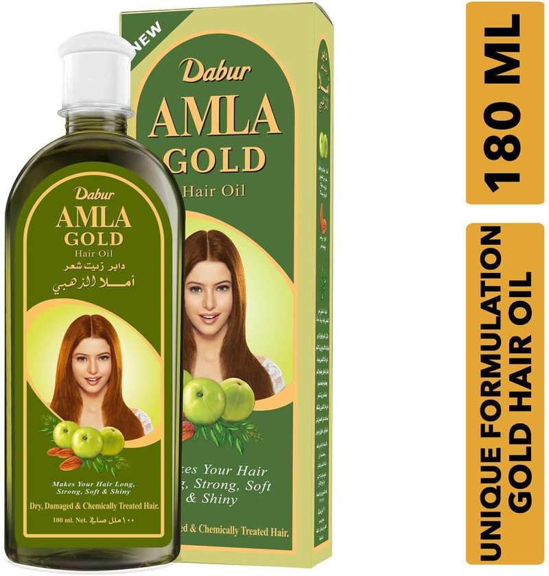 Dabur Amla Gold Hair Oil for Chemically Treated Hair - 180ml