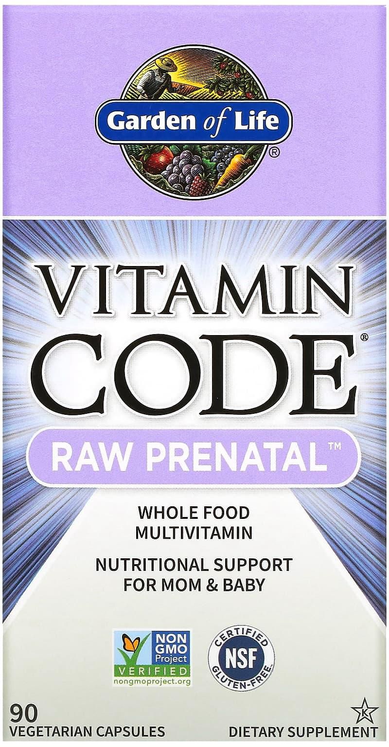 غاردن أوف لايف‏, Vitamin Code، RAW Prenatal، فيتامينات ما قبل الولادة، 90 قرص نباتي
