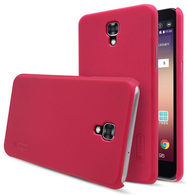 Polycarbonate Super Frosted Shield Case Cover With Screen Protector For LG X Screen Red