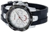 Curren Casual Man Watch With Silicone Strap And Silver Color Case With White Color Dial Curren-8163