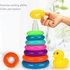 Stacking Rings Tower Early Learning Educational Toy For Toddlers & Babies - Color May Vary