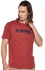Armani Exchange Men's 3GZTBB T-Shirt, Red (Rosewood 1456), X-Large