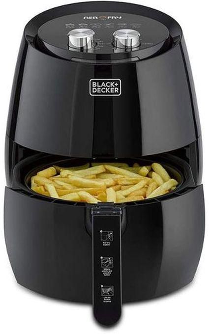 BLACK+DECKER Air Fryer Without Oil, 4.5 Liter, Black - AF350