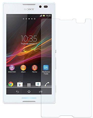 SKYY HD Ultra Clear Glossy Finish Screen Guard Scratch Guard Protector For Xperia C3