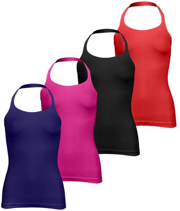 Silvy Set Of 4 Tanks Tops For Women - Multicolor, Large