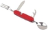 Allwin Spoon+Fork+Knife+ Bottle Opener 4 In 1 Folding Cutlery Set Outdoor Tableware Set Red