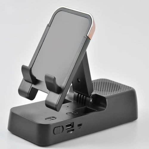Bluetooth Phone Holder With Music Speaker & Built-in Powerbank -12000mAh 
