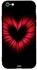Protective Case Cover For Apple iPhone 6 Plus Red Heart of Lights