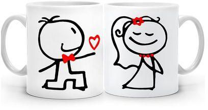 T-Shirt Factory Propose Couples 2 Mugs - White