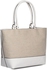 Kate Spade PXRU4994-108 Holly Street Fabric Francis Tote Bag for Women - Natural/Bright White
