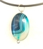 Sherif Gemstones (Natural Stones) Handmade Blue Agate Beads Pendant Necklace