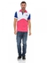 Color Contrasting Polo Shirt - Multi Color For Men Size 3XL