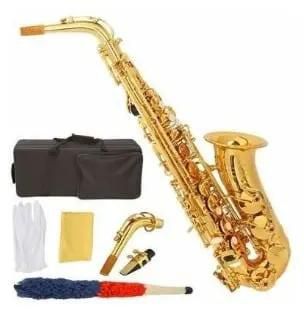 Professional Alto Saxophone With Complete Accessories - Gold
