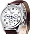 Guanqin Men Calendar Quartz Watch - Brown+White