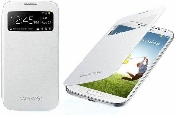 white View Smart Wake/Sleep Cover Flip Case for Samsung Galaxy S4 GT- i9500