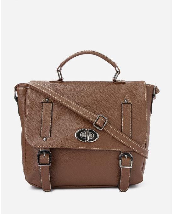 one 4 all Casual Satchel Bag -Brown