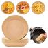 100PCS Air Fryer Liners, Air Fryer Disposable Paper Liner Non-Stick Disposable , Baking Paper for Air Fryer Oil-Proof, Food Grade ParchmenWater-Proof for Baking Roasting Microwave (Round 7.9in)