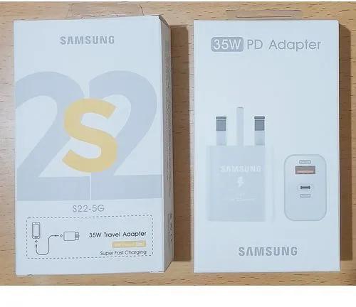 Samsung 35W PD USB Type C - Type C Fast Charger DUO Travel Adapter FOR S22 / S21 / S21 Plus / S21 Ultra / S20 / S20+ / S10 / S10+ / S10e / S9 / S9+ / S8 / S8+ / Note 8 / Note 9 / N