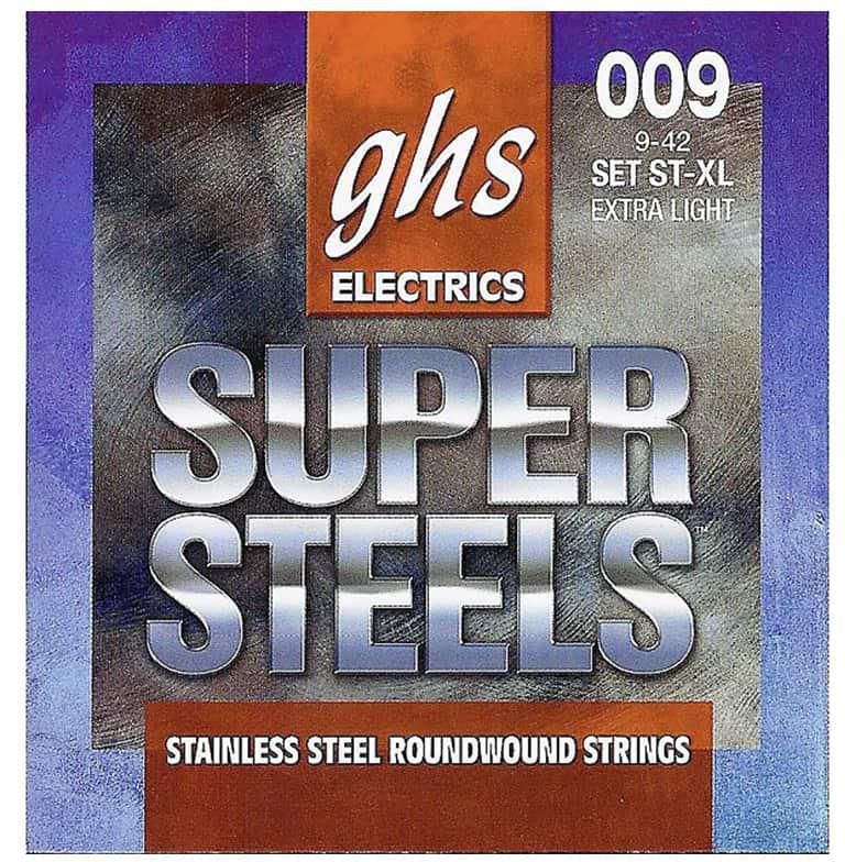Buy GHS Electric Guitar String Super Steel Extra Light 0.09 - 0.42 Gauge -  Online Best Price | Melody House Dubai