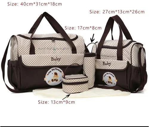 Generic Cute 5 In 1 Baby Diaper Bag