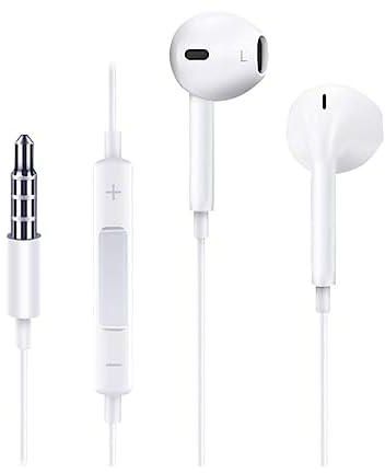 Jroom Classic In-Ear Headset with 3.5mm In-Ear Headset, 1.2m, White, JR-EP1