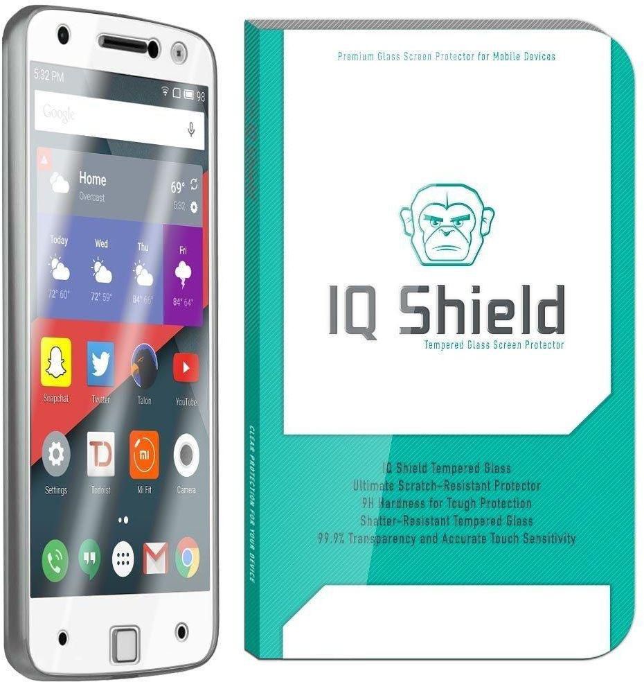 Motorola Moto Z Glass Screen Protector , IQ Shield , Ultra-Clear , HD , Fingerprint resistant