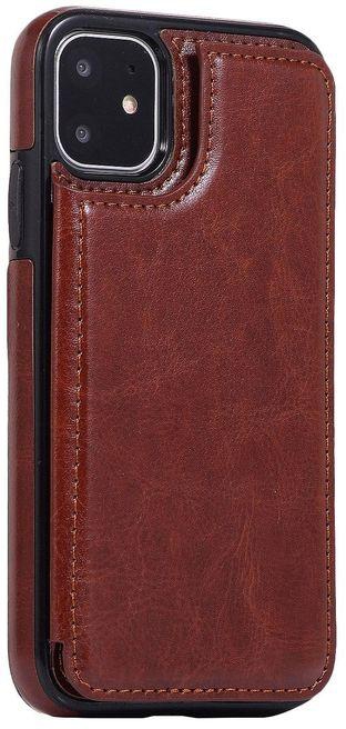 For iPhone 11 PU Wallet Case Credit Card Slot-6.1 Inch