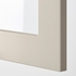 METOD Wall cabinet with 2 glass doors - white/Stensund beige 80x40 cm