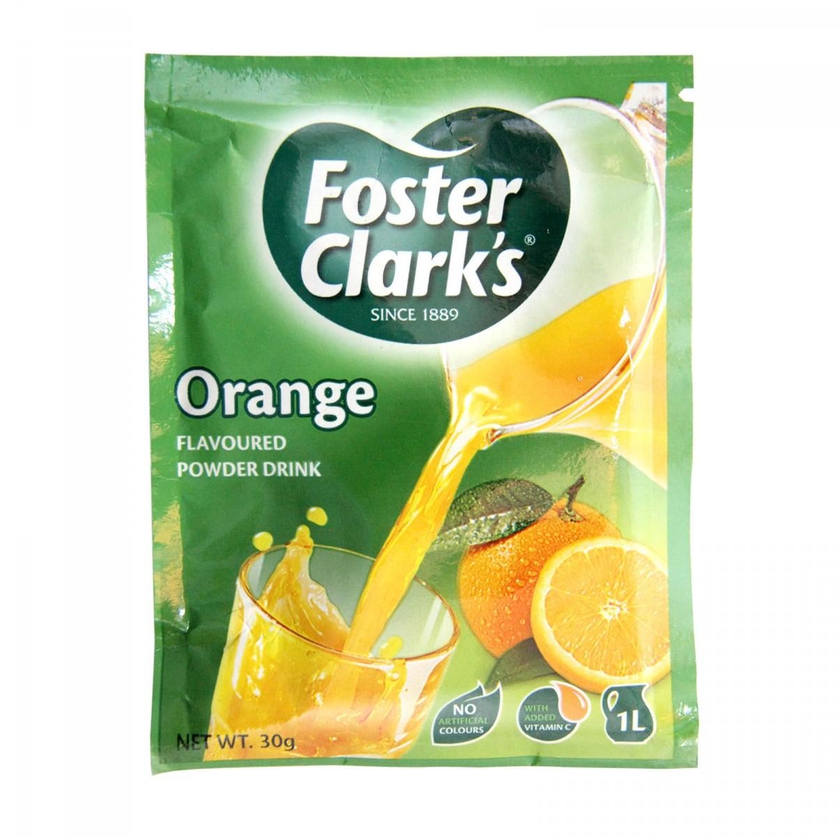 فوستر كلاركس - بودر شراب بنكهة البرتقال ٣٠ غرام