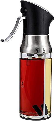ELECDON Olive Oil Pump Sprayer, Vegetable Oil Peanut Oil and Vinegar Mister Dispenser Bottle Set, for Cooking, Kitchen, BBQ, Salad, Roasting, Grilling, Air Fryer (2 Pcs, 100 ml)