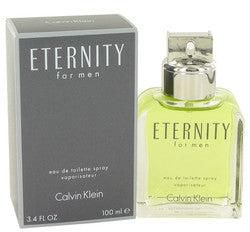 ETERNITY by Calvin Klein Eau De Toilette Spray 3.4 oz (Men)