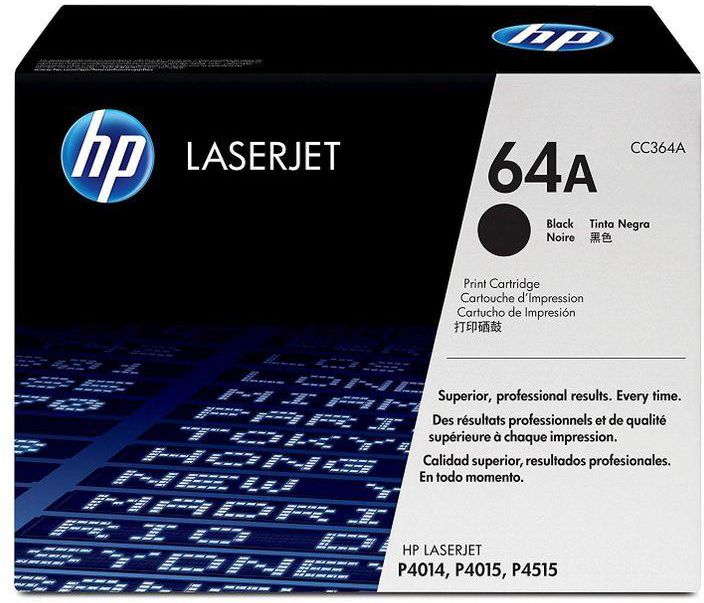 HP 64A Black LaserJet Toner Cartridge (CC364A)