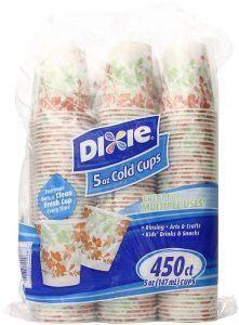 Dixie Cold Cups, 3oz., Bath Cups, White 600 Count