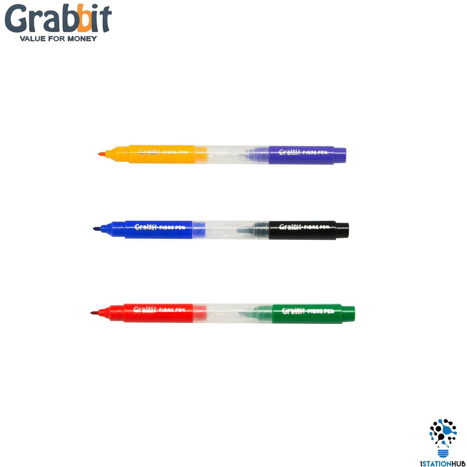 Grabbit Mini Fiber Pen | 6 Pens - Set 2