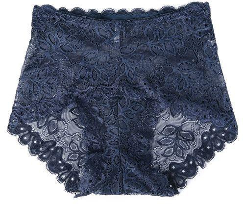 Women High Waist Lacework Panty - Blue